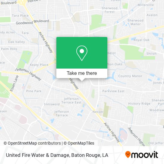 United Fire Water & Damage map