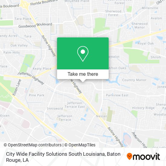 City Wide Facility Solutions South Louisiana map