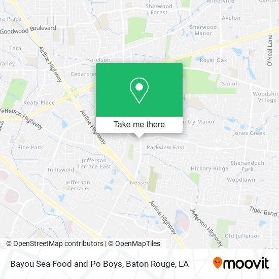 Bayou Sea Food and Po Boys map