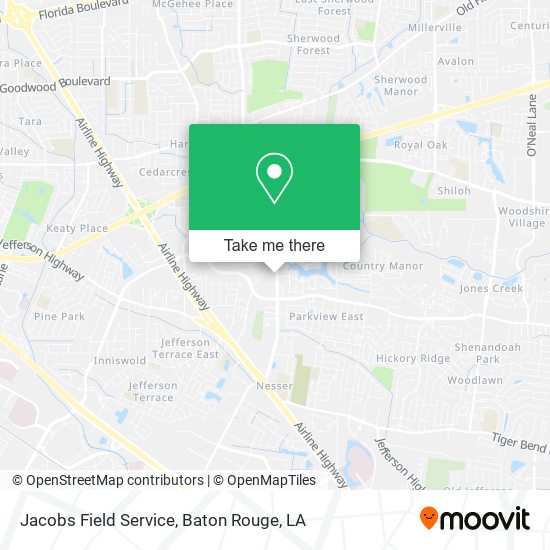 Jacobs Field Service map
