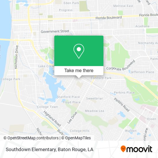 Mapa de Southdown Elementary