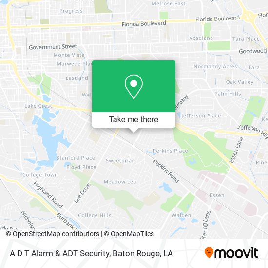 A D T Alarm & ADT Security map