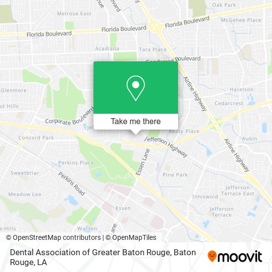Mapa de Dental Association of Greater Baton Rouge