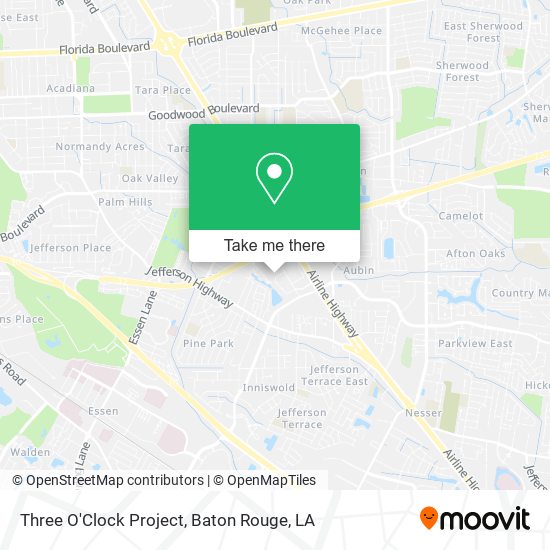 Mapa de Three O'Clock Project