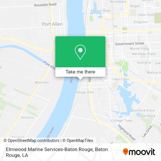 Elmwood Marine Services-Baton Rouge map