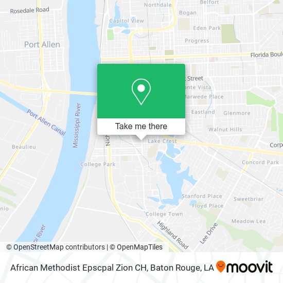 Mapa de African Methodist Epscpal Zion CH