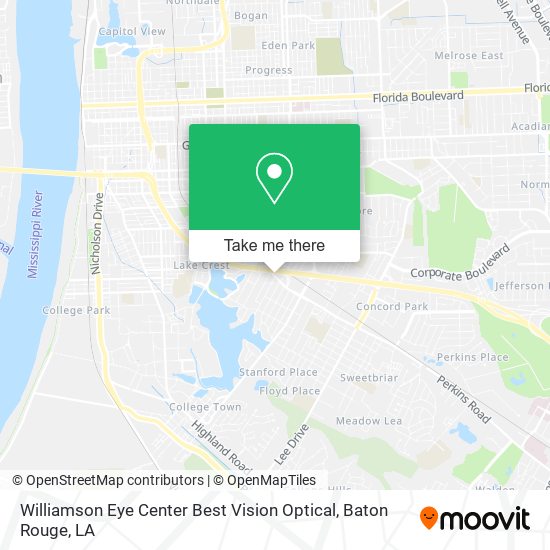 Mapa de Williamson Eye Center Best Vision Optical