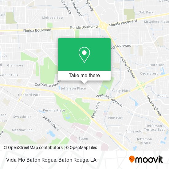 Vida-Flo Baton Rogue map