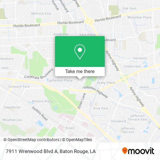 Mapa de 7911 Wrenwood Blvd A
