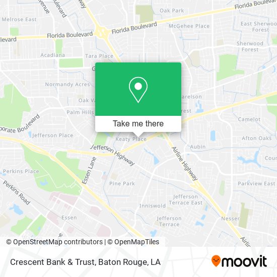 Mapa de Crescent Bank & Trust