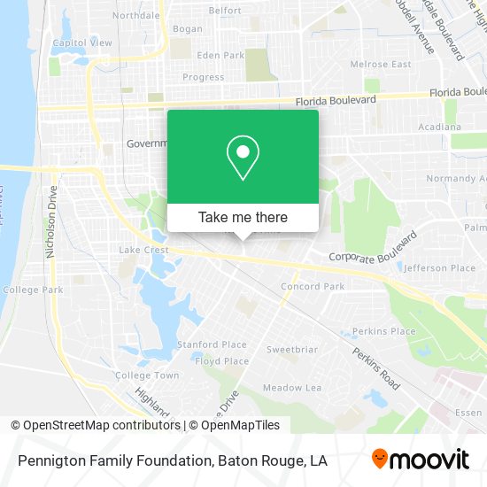 Pennigton Family Foundation map