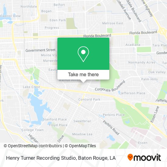 Henry Turner Recording Studio map