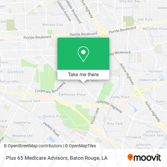 Mapa de Plus 65 Medicare Advisors