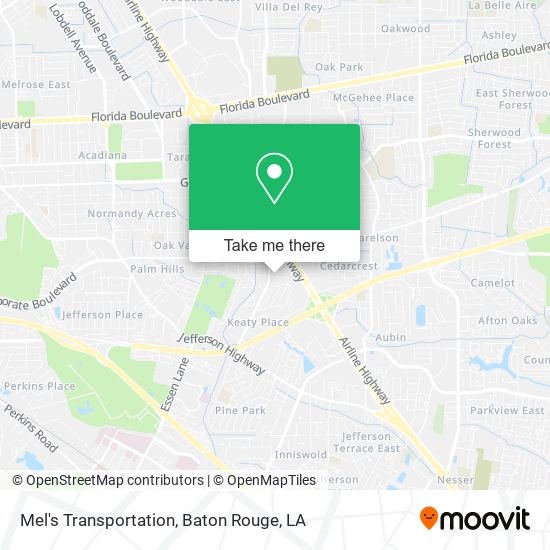 Mapa de Mel's Transportation
