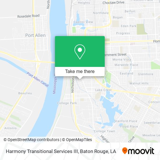 Harmony Transitional Services III map