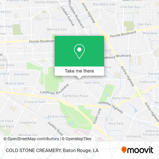 COLD STONE CREAMERY map