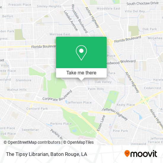 The Tipsy Librarian map