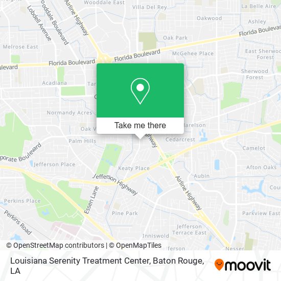 Louisiana Serenity Treatment Center map
