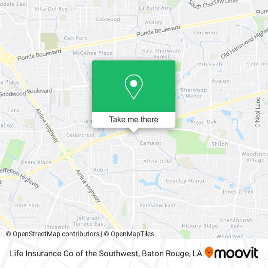 Life Insurance Co of the Southwest map