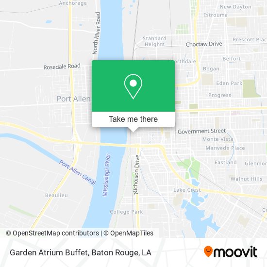 Garden Atrium Buffet map