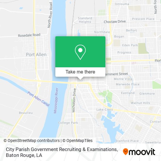 Mapa de City Parish Government Recruiting & Examinations