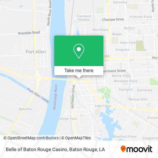 Mapa de Belle of Baton Rouge Casino