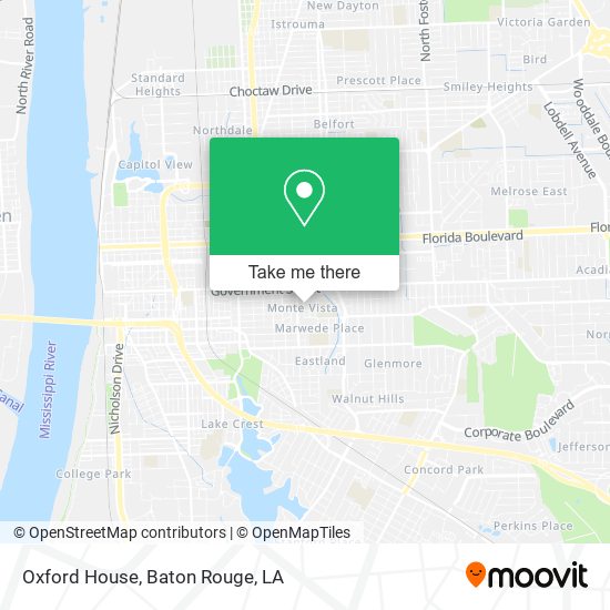 Mapa de Oxford House