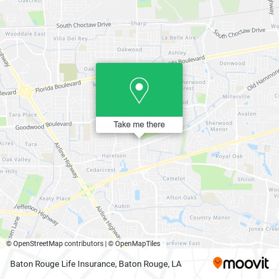 Baton Rouge Life Insurance map
