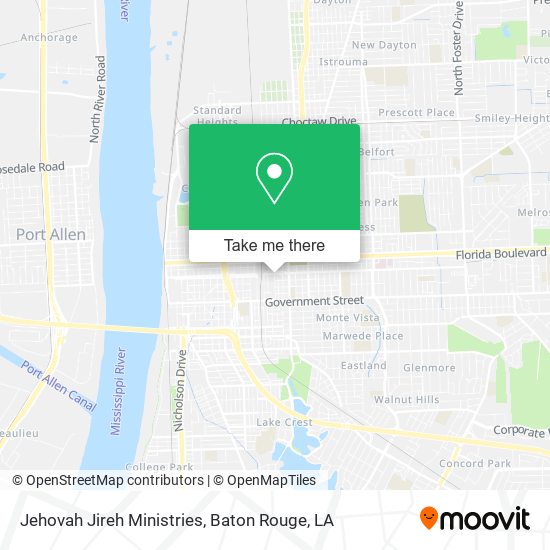 Mapa de Jehovah Jireh Ministries