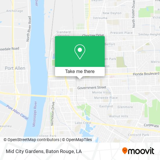 Mapa de Mid City Gardens