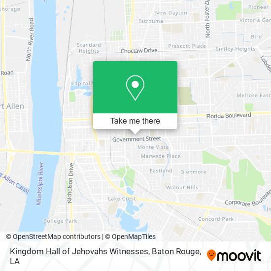 Kingdom Hall of Jehovahs Witnesses map