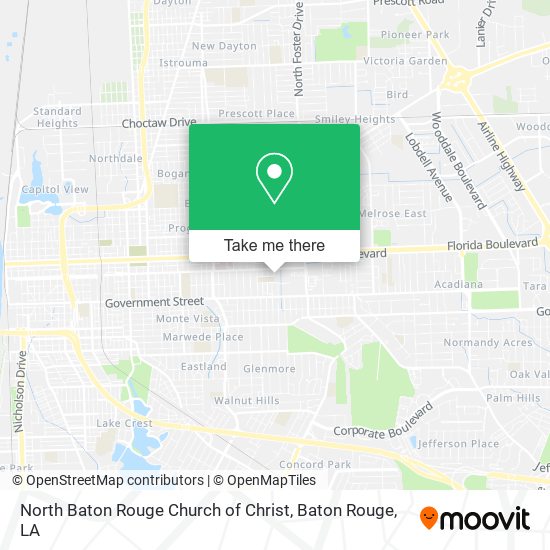 Mapa de North Baton Rouge Church of Christ