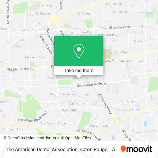 The American Dental Association map