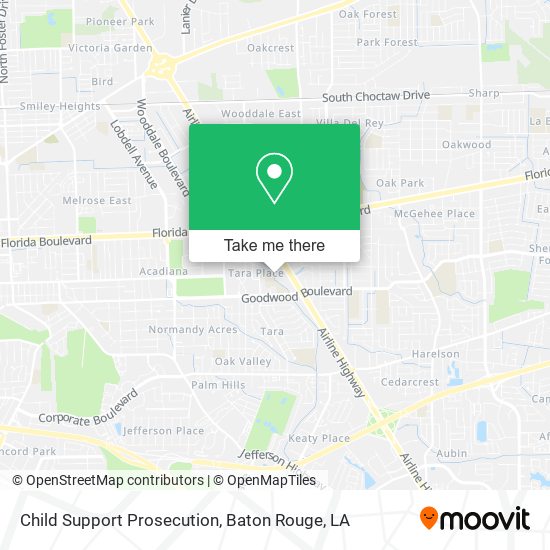 Child Support Prosecution map