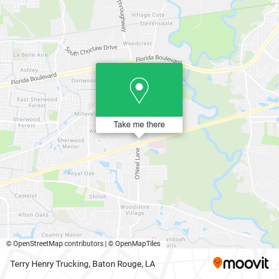 Terry Henry Trucking map