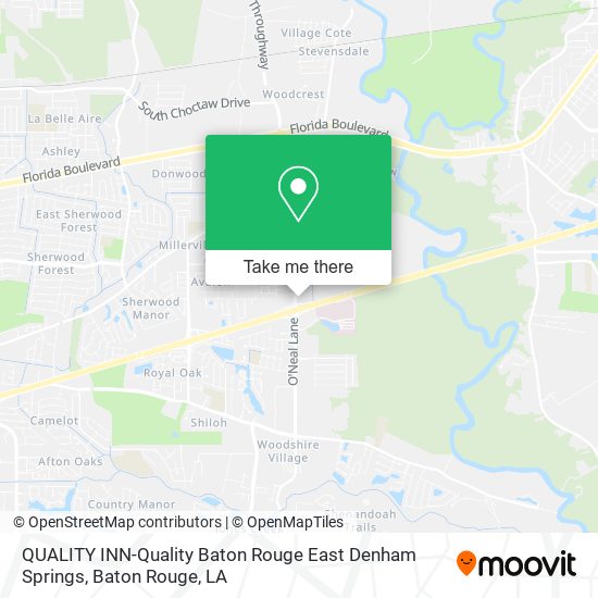 QUALITY INN-Quality Baton Rouge East Denham Springs map