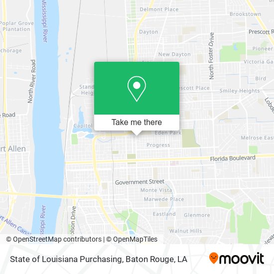 Mapa de State of Louisiana Purchasing