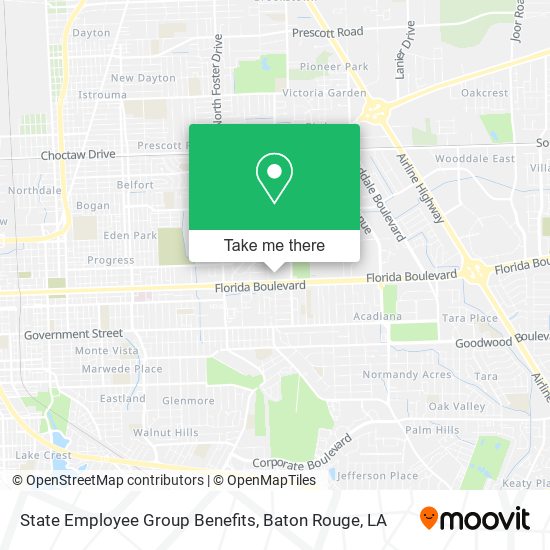 State Employee Group Benefits map