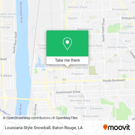 Mapa de Louisiana Style Snowball