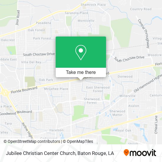 Mapa de Jubilee Christian Center Church