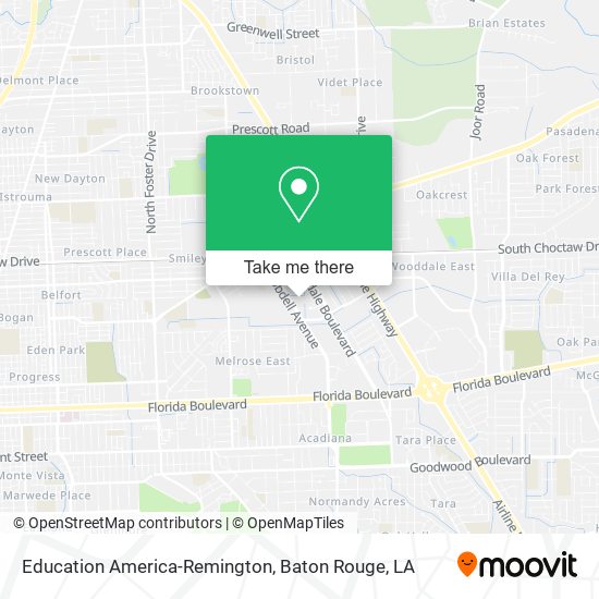 Mapa de Education America-Remington