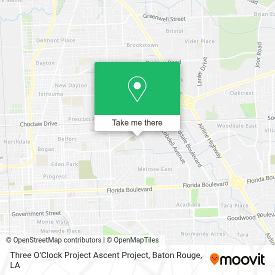 Three O'Clock Project Ascent Project map