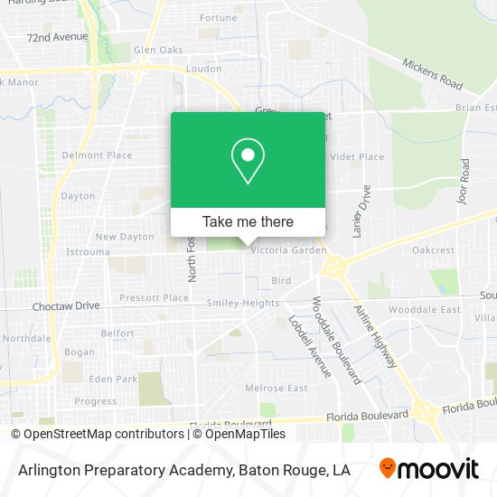 Mapa de Arlington Preparatory Academy