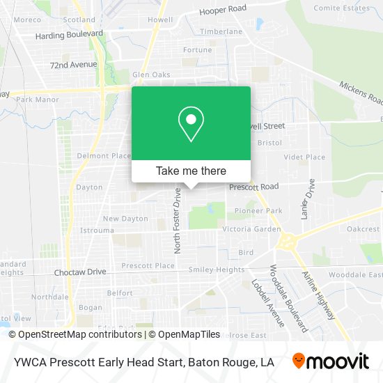 YWCA Prescott Early Head Start map