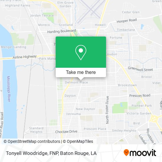 Tonyell Woodridge, FNP map