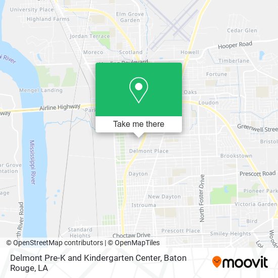 Mapa de Delmont Pre-K and Kindergarten Center