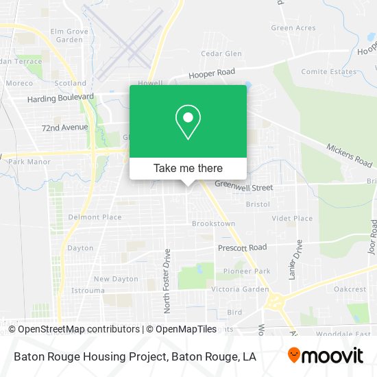 Baton Rouge Housing Project map