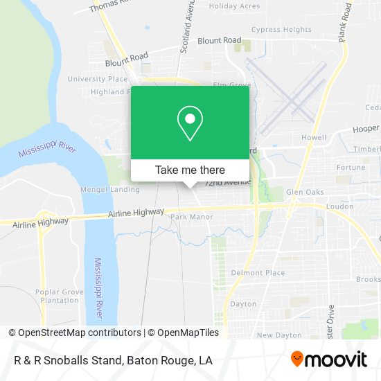Mapa de R & R Snoballs Stand