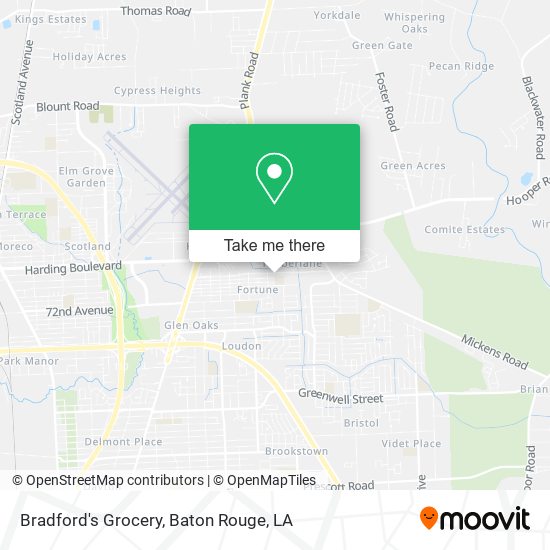 Bradford's Grocery map