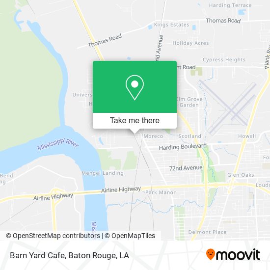 Barn Yard Cafe map